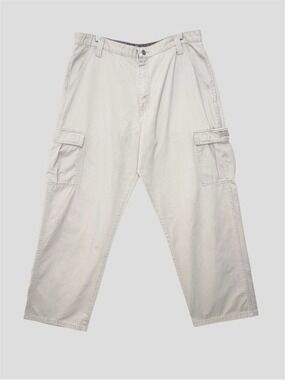 Vintage Wrangler Cargo Pants Men’s 36x30 Grey Cotton Twill Utility Workwear L